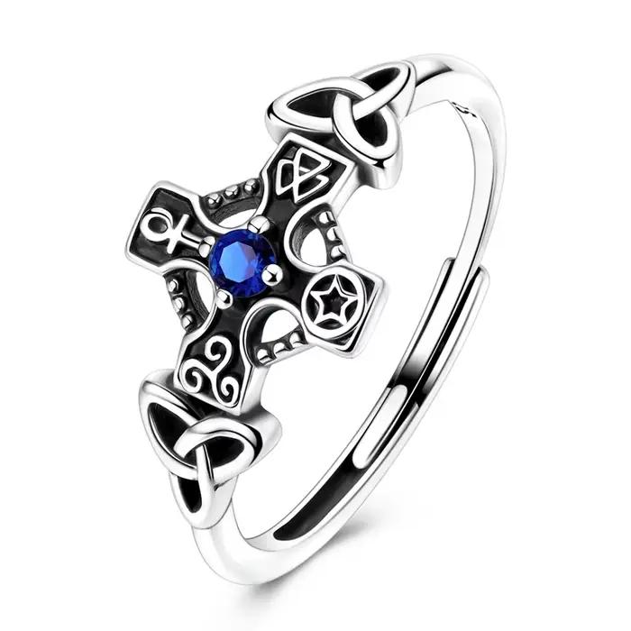 Bague en argent sterling 925 sertie de zirconium blanc élégante à offrir pour femme occasions spéciales engagement💍