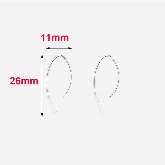 Boucles d'oreilles en argent Sterling 925 véritable pour femmes