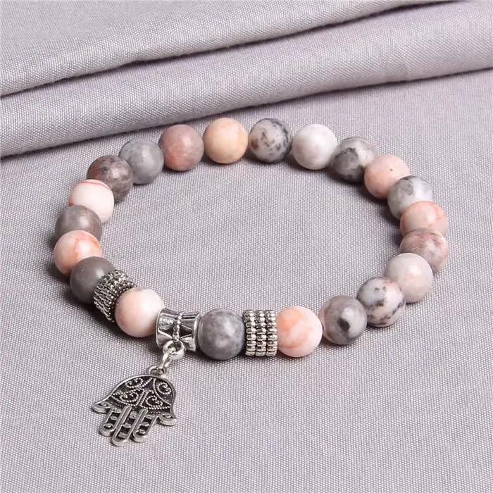 Fatina – Bracelets à main pour femmes, énergie naturelle de guérison, arbre d'agat, bijoux à la mode, perles en pierre verte