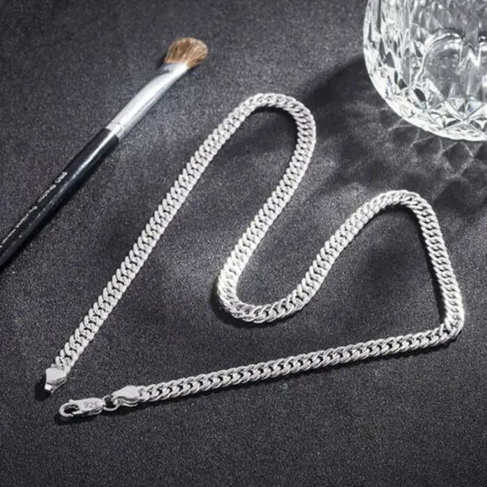 Collier en argent plaqué or rose avec pendentif géométrique classique pour homme et femme soirée événement spécial cadeau