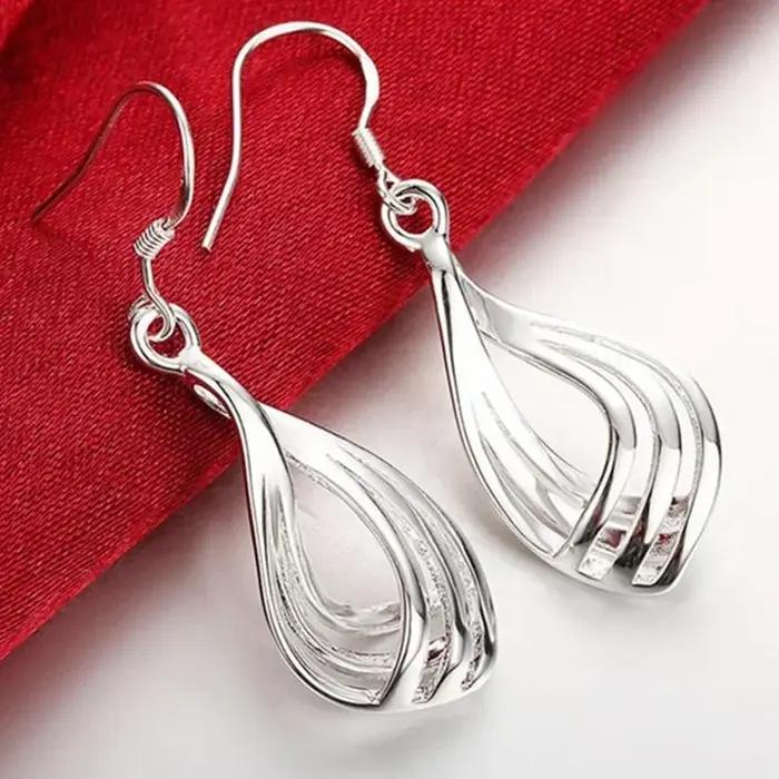 Boucles d'oreilles pendantes en argent Sterling 925 pour femmes