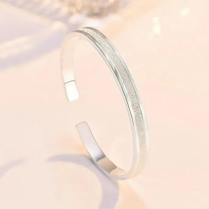 Bracelets en argent sterling 925 pour femmes avec design géométrique unique, hypoallergénique, certifiés pour mariage, fête, cadeaux de vacances