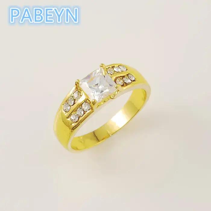 Bagues plaquées or 24 carats pour femmes et hommes