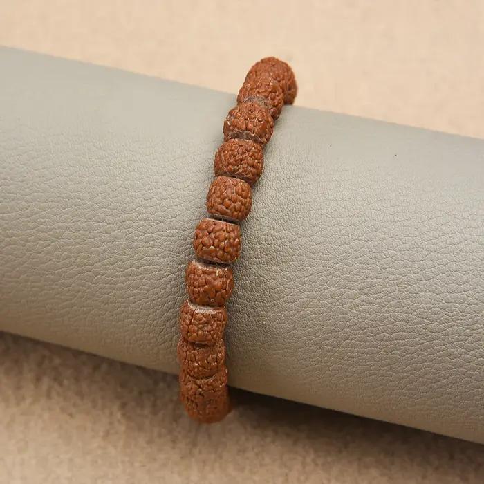 Nature Vajra Bodhi Rudraksha Bracelets pour hommes méditation Mala perle Bracelet femmes nouvelle pr