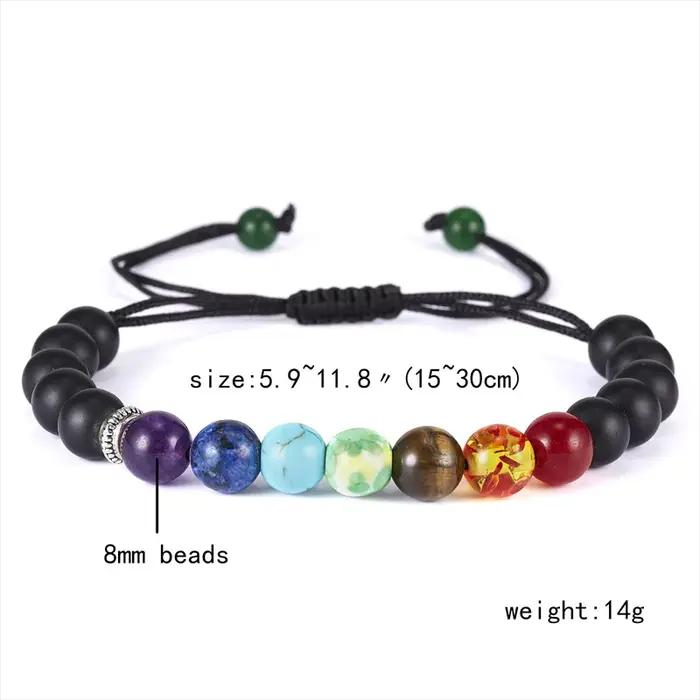 Bracelet en pierre de guérison Reiki pour femmes et hommes