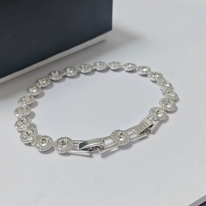 Bracelet tennis rond de luxe tendance pour hommes et femmes. Accessoires de bijoux de mode pour les soirées.