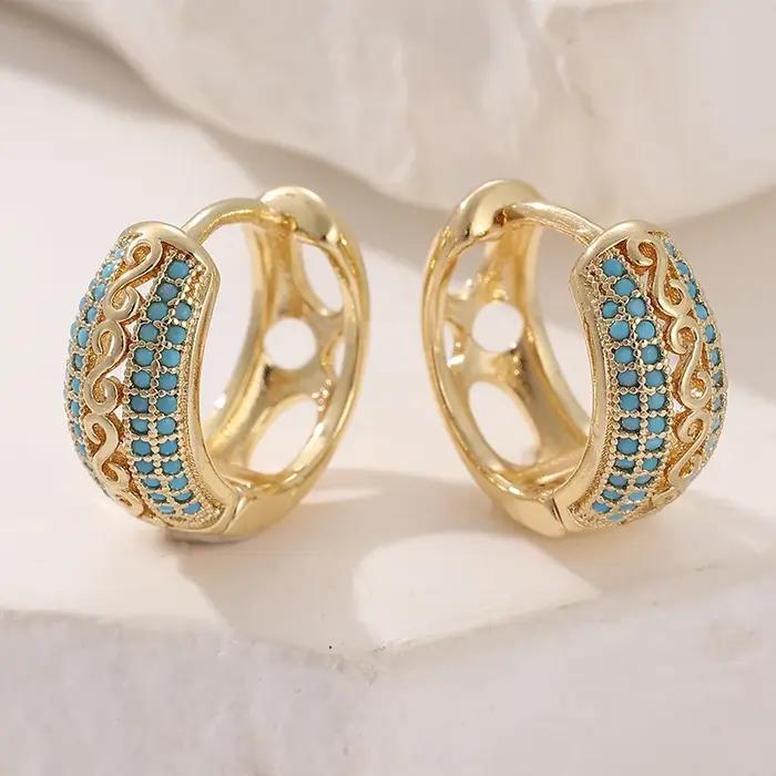 Boucles d'Oreilles Élégantes et Rétro en Bronze Pour Femmes Usage Quotidien et Occasions Spéciales