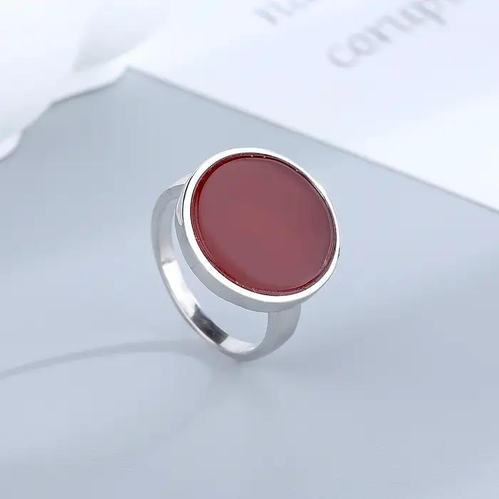 Bague en pierre naturelle Lapis Agate Malachite