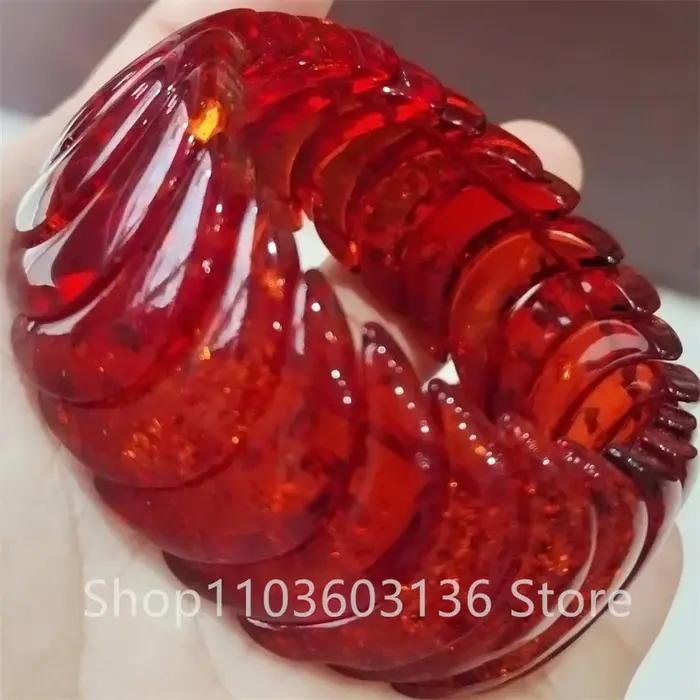 Bracelet en ambre coloré naturel pour femmes