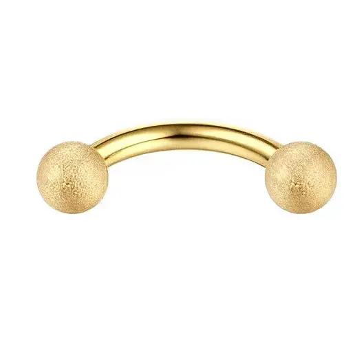 Bobisty 1PC Rook sourcil Piercing bijoux cerceaux chirurgical Vertical incurvé haltère acier inoxyda