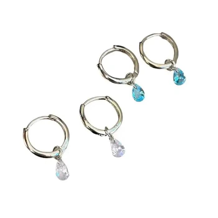 Boucles d'oreilles en forme de goutte de rosée minimalistes et élégantes pour femmes occasions spéciales et quotidienne
