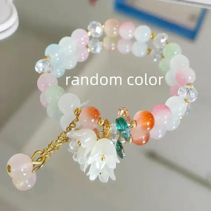 Bracelet en cristal de pop-corn sucré pour femme