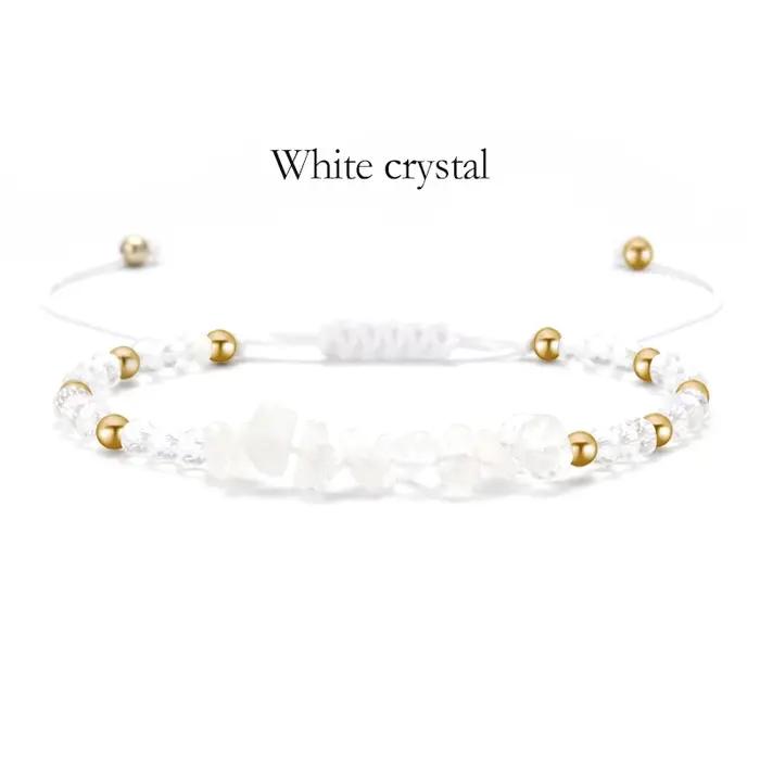 Bracelet bohème en pierre concassée en cristal