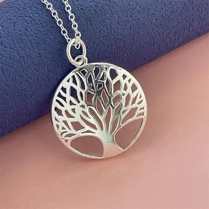 Collier en argent 925 avec pendentif Arbre de Vie