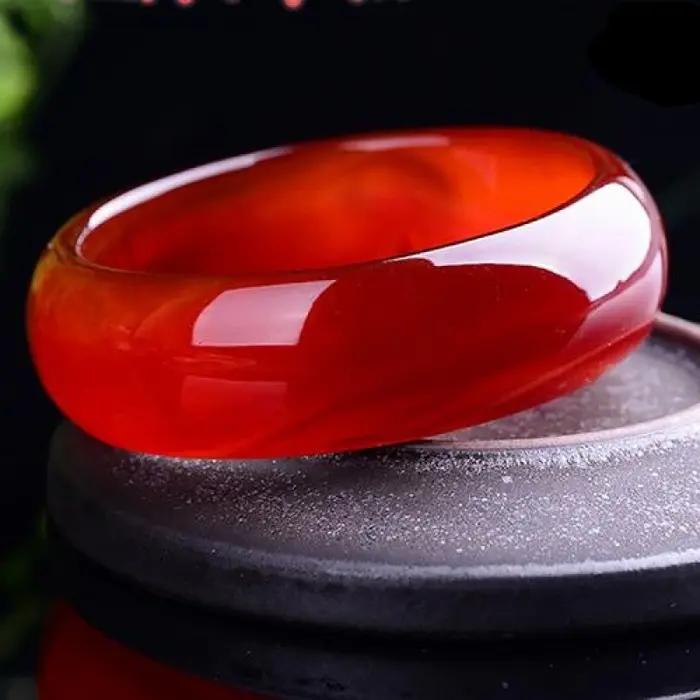 Bracelet agate rouge, bracelet pour femmes, escales à la mode