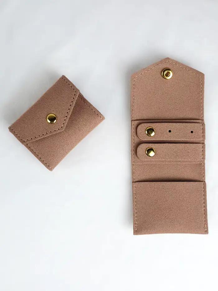 Sac de rangement de bijoux, étui en rouleau de bijoux Portable multifonctionnel, Mini sac d'exposition de bijoux de haute qualité pour cadeau de voyage