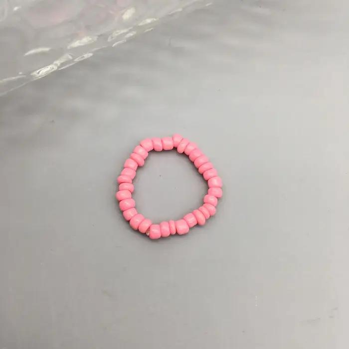 Bagues en perles de rocaille simples pour femmes