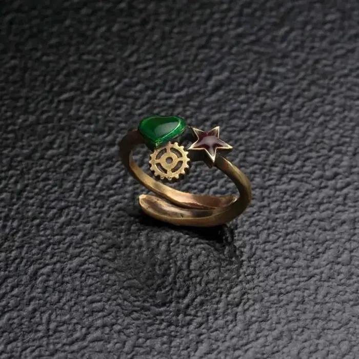 Collier et bague Jojo's Bizarre Adventure Stardust Fighter Jotaro Kujo DIO, bijoux d'anime