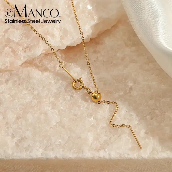 EManco – collier pendentif longue couche réglable