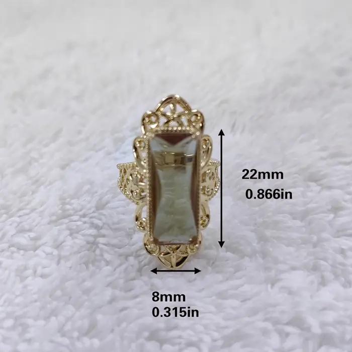 Bague vintage turque en sultanite synthétique pour femme