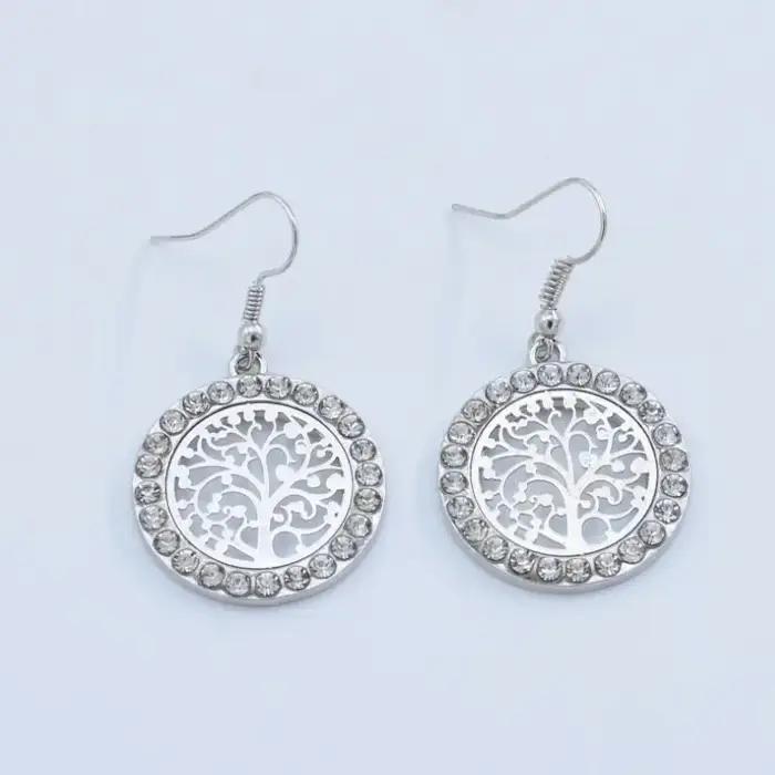 Boucles d'oreilles en forme d'arbre de vie pour femmes, bijou de personnalité, cadeau d'anniversaire, mode classique