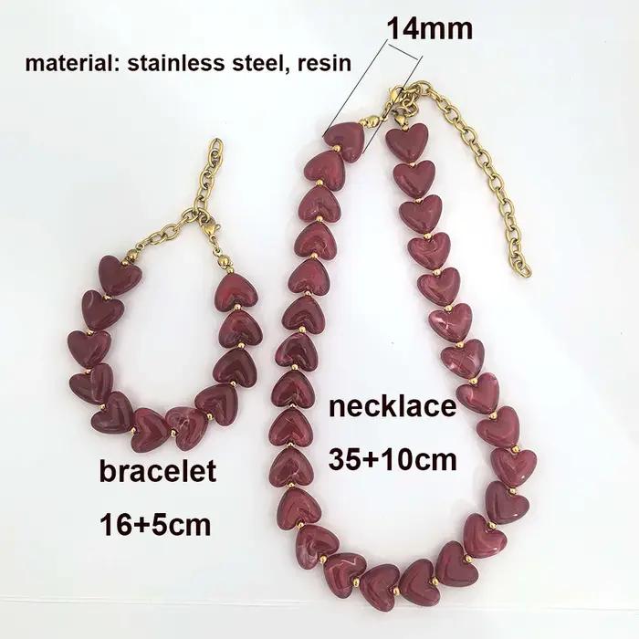 Collier Vintage en Acier Inoxydable Plaqué Or Perles de Couleur Dorée Élégant Pour Fêtes Occasions Spéciales