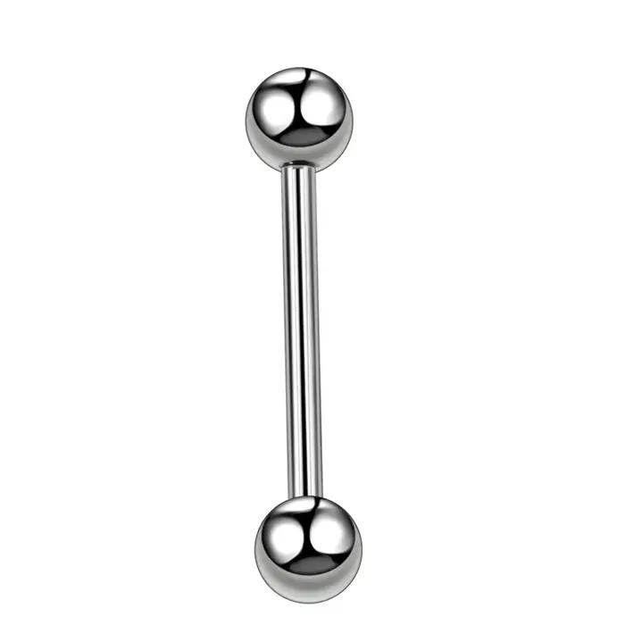 Anneau de langue en forme de cœur en acier inoxydable, 1 pièce, haltère, Piercing de langue, barre m