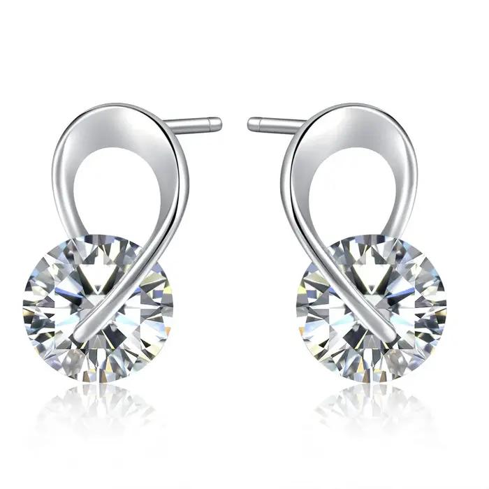 Boucles d'oreilles à clous rotatifs pour femmes