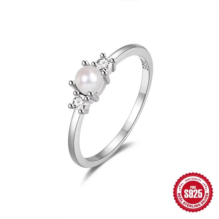 CANNER-Bague de luxe en argent regardé 925 pour femme, matiques de mariage, bijoux fins, cadeau