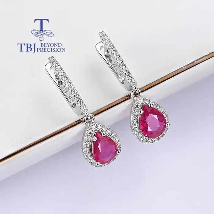 Boucles d'oreilles pendantes simples en forme de poire