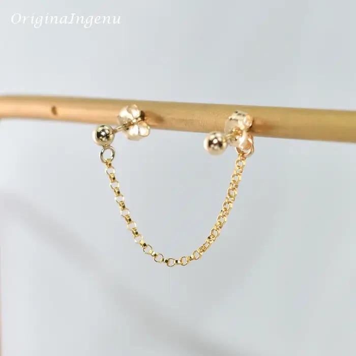 Boucles d'oreilles en or 14K rempli style vintage boho pour femmes occasions spéciales et soirées élégantes