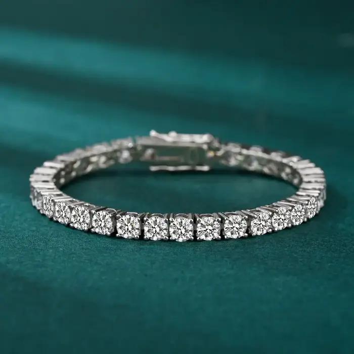 Bracelets tennis IOGOU en moissanite couleur D de 3 mm