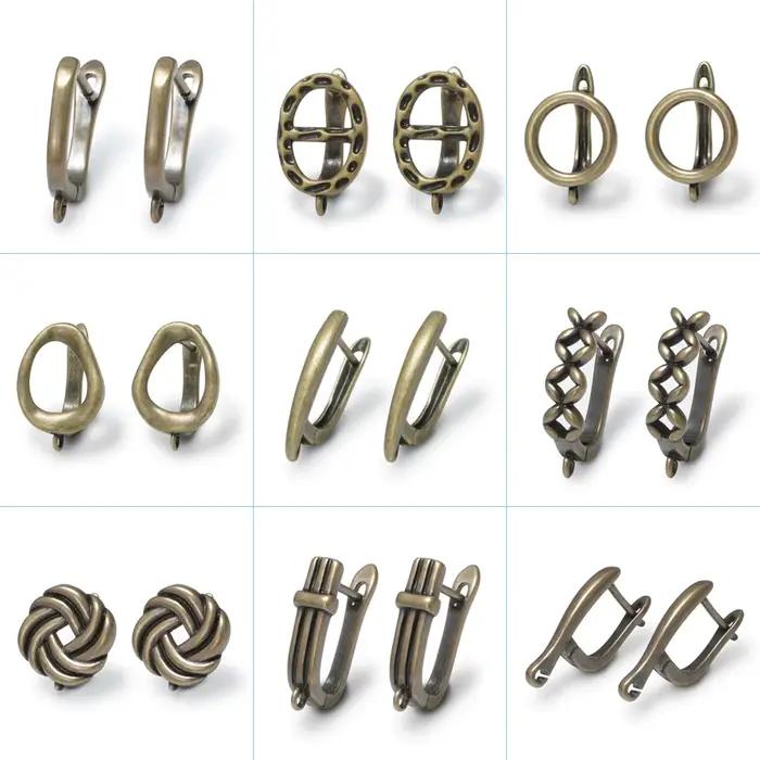 Résultats de boucles d'oreilles en Bronze, Note musicale, pour bricolage, crochets de boucles d'oreilles, accessoire pour bijoux, fournitures de fabrication faites à la main