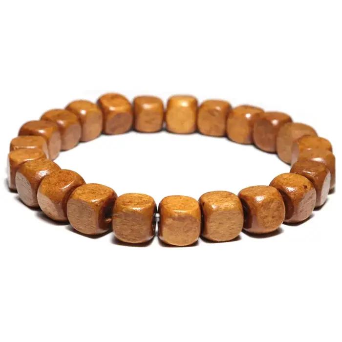 Bracelet de perles d'ampli naturelles fait à la main pour hommes et femmes