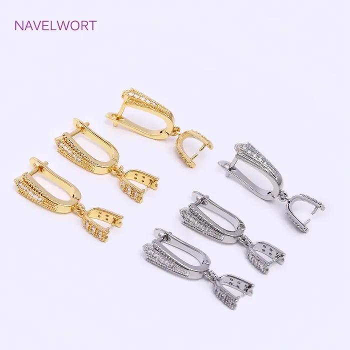 Crochet de boucle d'oreille tendance avec pince à pincer