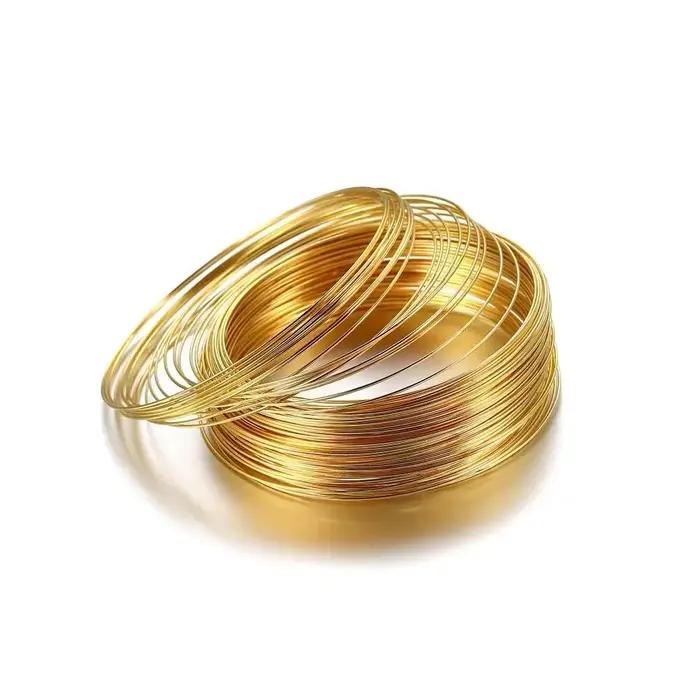 20 boucles mémoire fil d'acier Dia 60mm bracelet boucle collier cerceau pour la fabrication de bijou