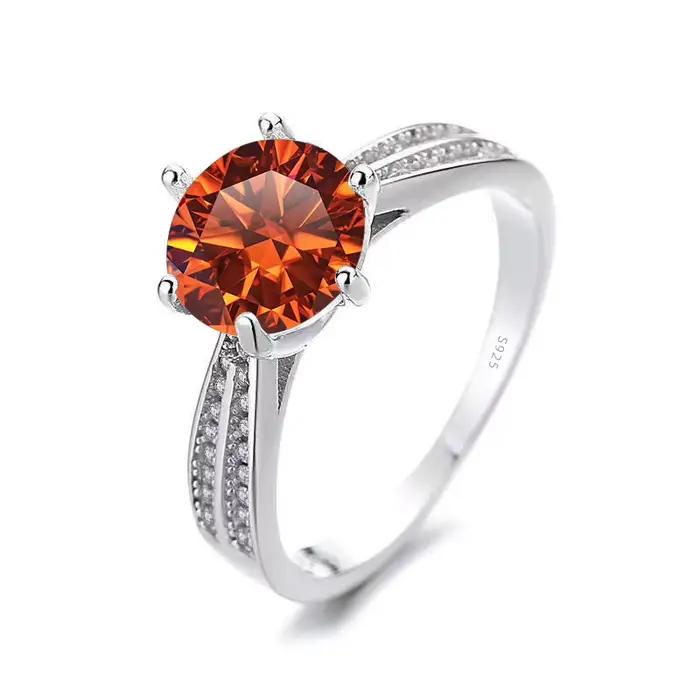 PomerceJelly-Bague en argent regardé S925 pour femme
