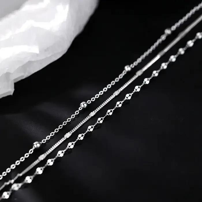 Bracelets de perles en argent Sterling 925 pour femmes
