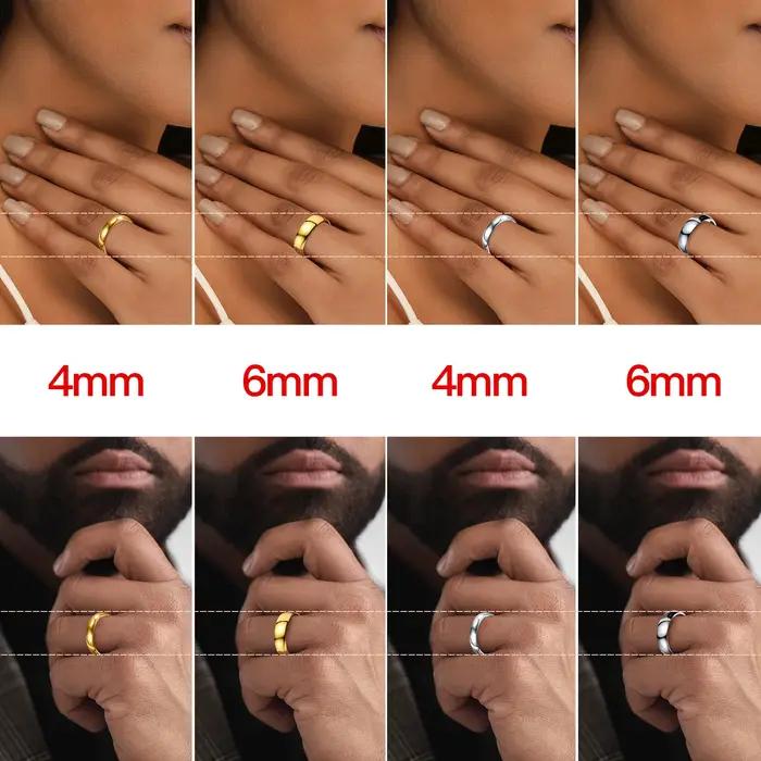 Bagues de mariage classiques U7