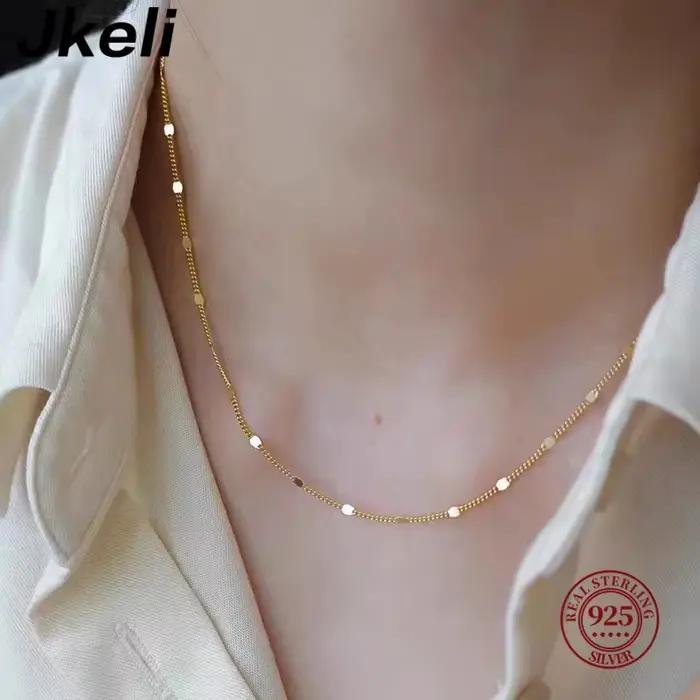 Collier en argent sterling 925 torques avec finition plaquée or k pour femmes occasions spéciales romantiques