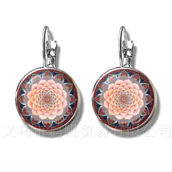 Boucles d'oreilles de Yoga au henné indien classique
