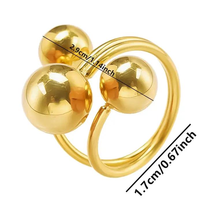 Bague circulaire brillante en acier inoxydable