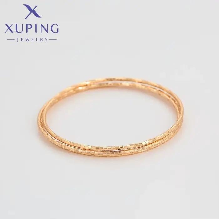 Xuping-Ensemble de bracelets plaqués or 67mm pour femmes