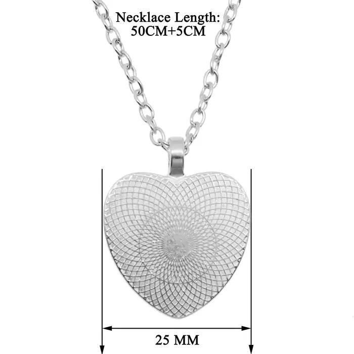 Colliers personnalisés avec pendentif personnalisé en forme de cœur de pêche