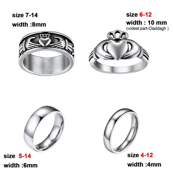 Bagues de mariage classiques U7