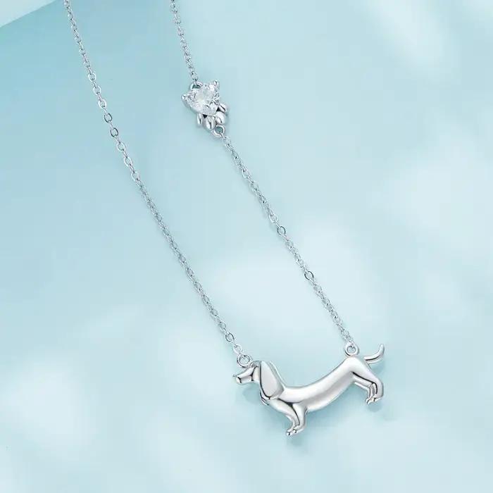 BAMOER – collier en argent Sterling 925 avec Zircon
