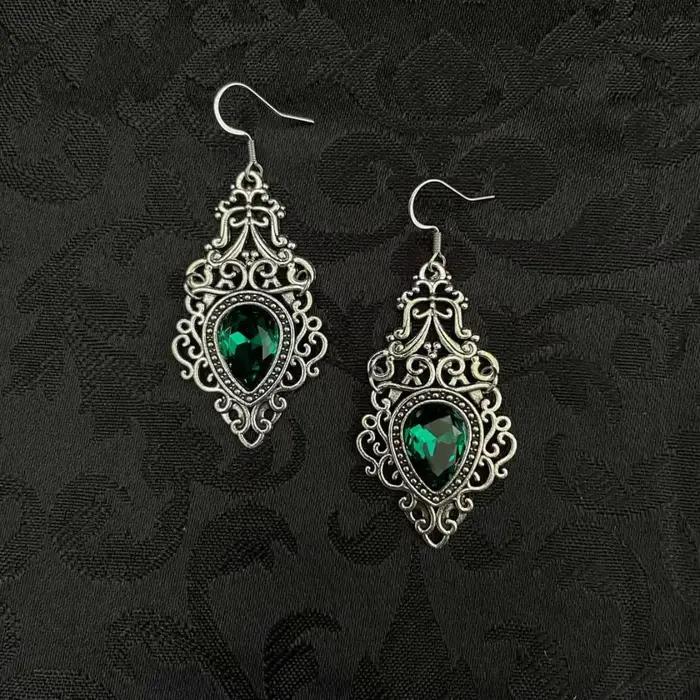 Boucles d'oreilles gothiques Victoria en filigrane celtique