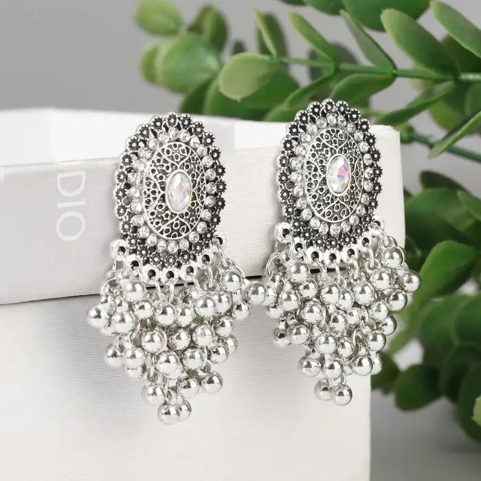 Kolczyki-Boucles d'oreilles rondes en biscuits pour femmes