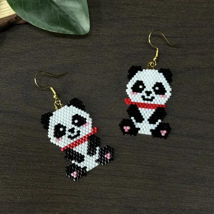 Boucles d'oreilles à perles de dessin animé mignonnes pour femmes
