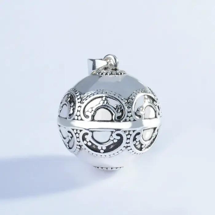 Collier pendentif boule FTP Bola pour femme enceinte cadeau bébé ange souhait grossesse tendance son occasion spéciale